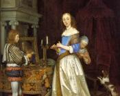 杰拉德 特 博尔奇 : Lady At Her Toilette